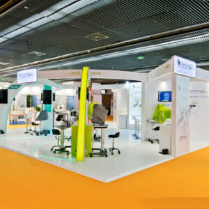 Congrès SFO standiste stand sur mesure Lumibird Them's Concept