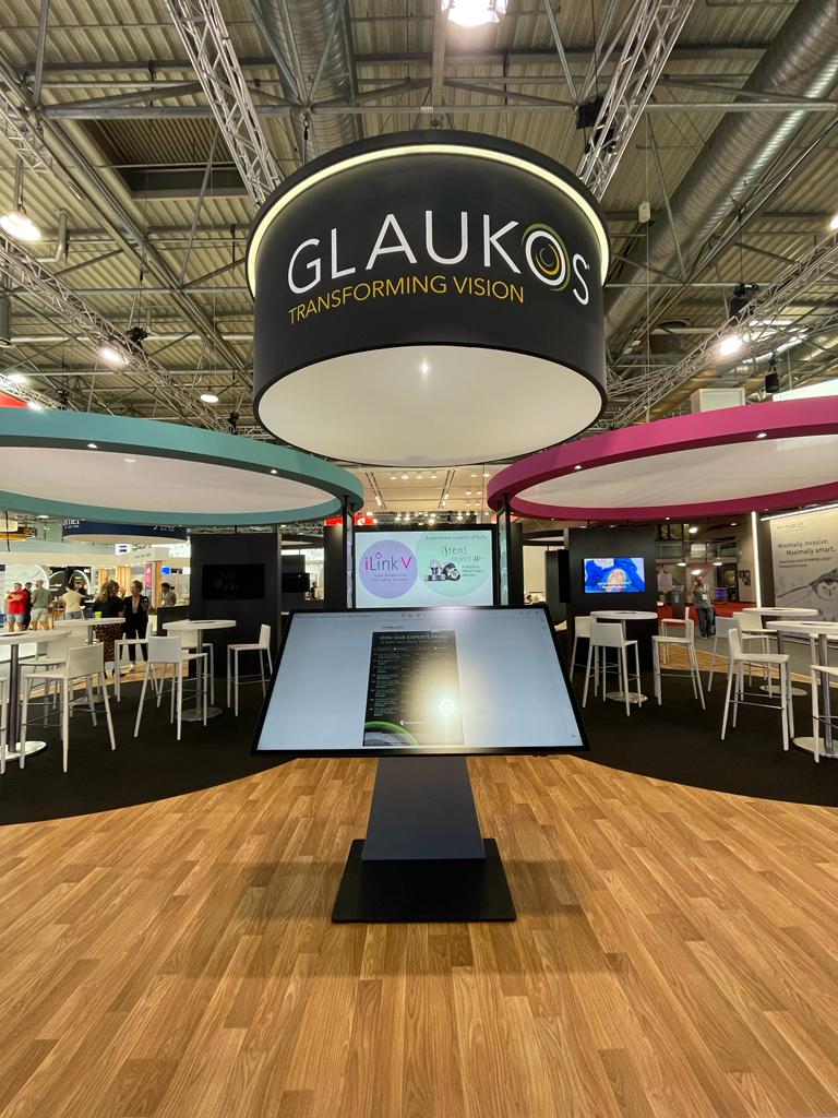 Them's Concept a imaginé et conçu le stand de Glaukos au congrès ESCRS de Vienne