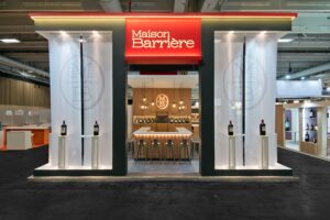 Maison Barrière stand sur mesure Wine Paris vu de face