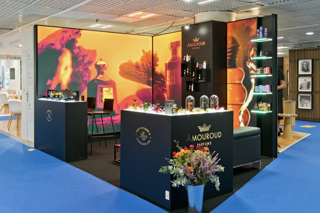 stand parfum travel retail duty free TFWA Perfumer's Workshop