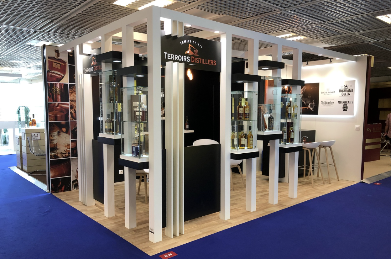 Stand sur mesure Terrois distillers TFWA Cannes