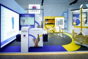 Crown Aesthetics Dubai stand cosmétique présentation innovation